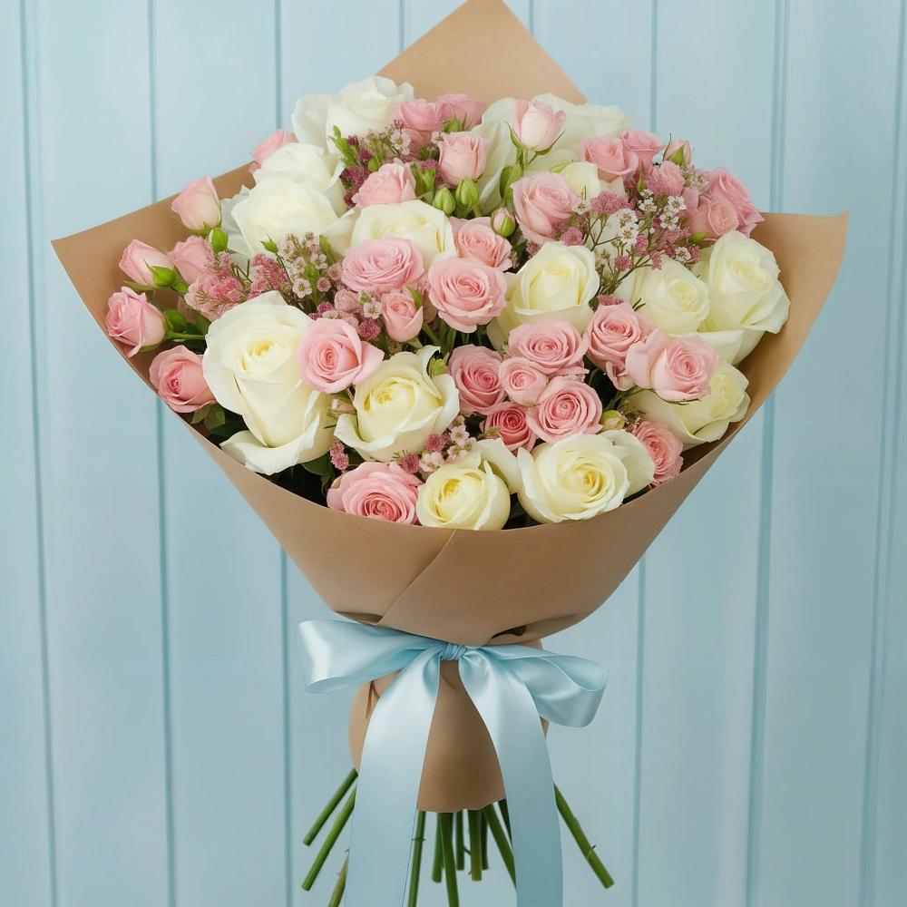 Букет цветов из: Розы в Туже