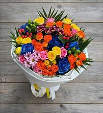 Букет цветов из:  Розы и Хризантемы в Туже