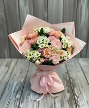 Букет цветов из:  Гвоздики, Розы и Хризантемы в Туже