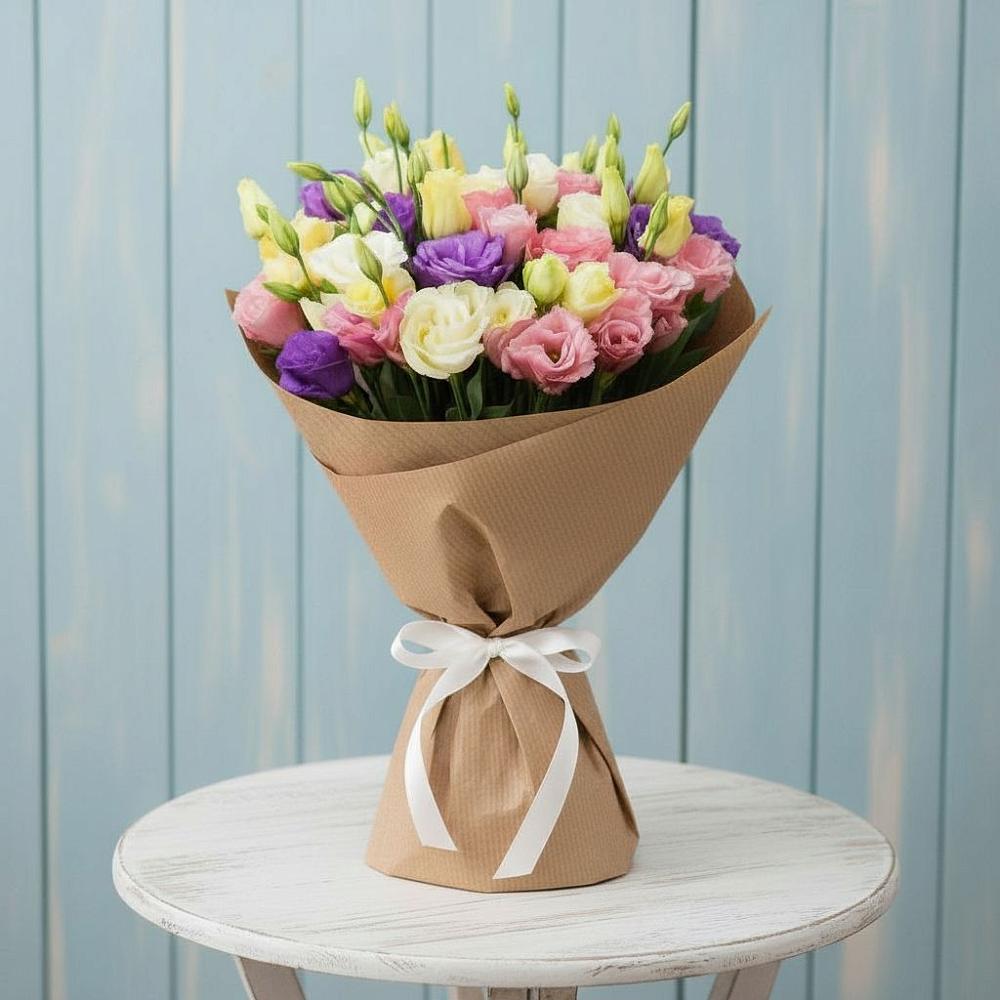 Букет цветов из: Лизиантусы в Туже