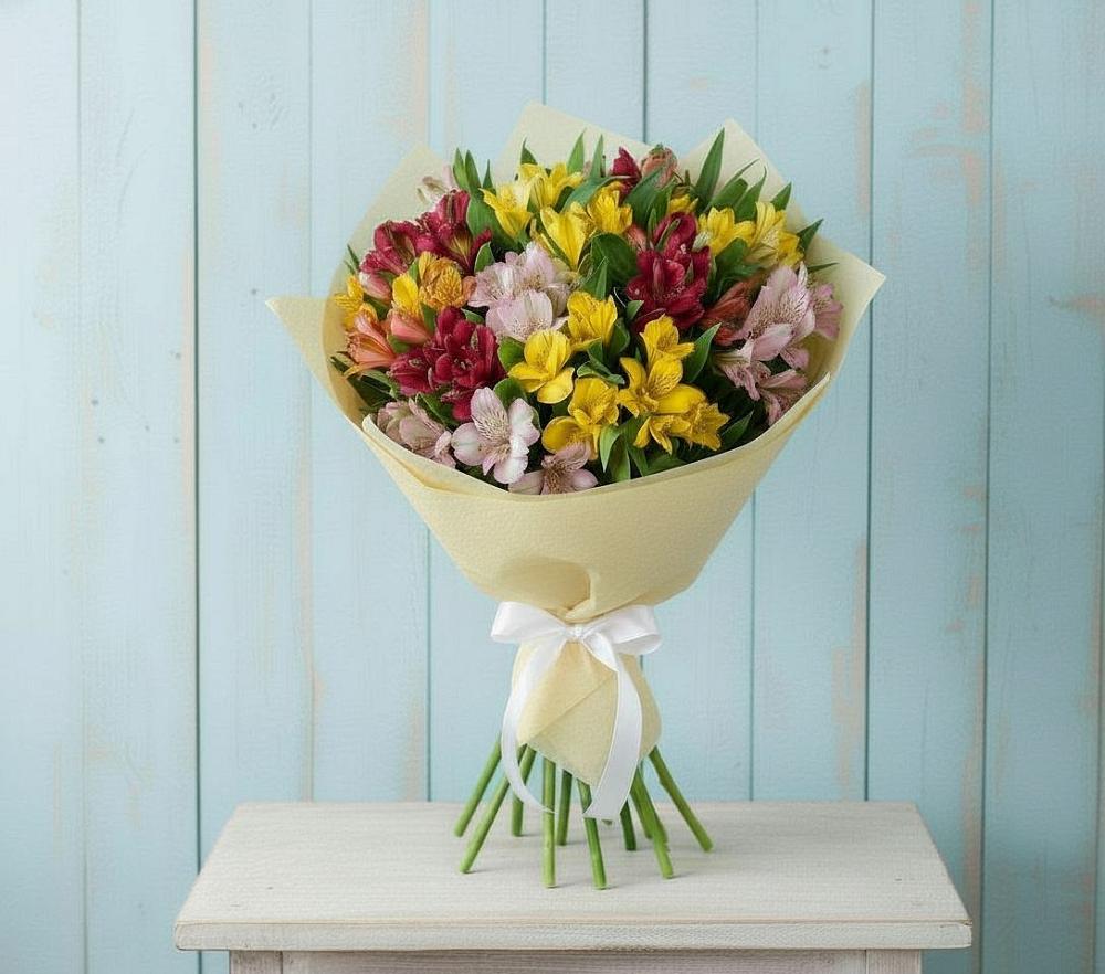 Букет цветов из: Альстромерии в Туже