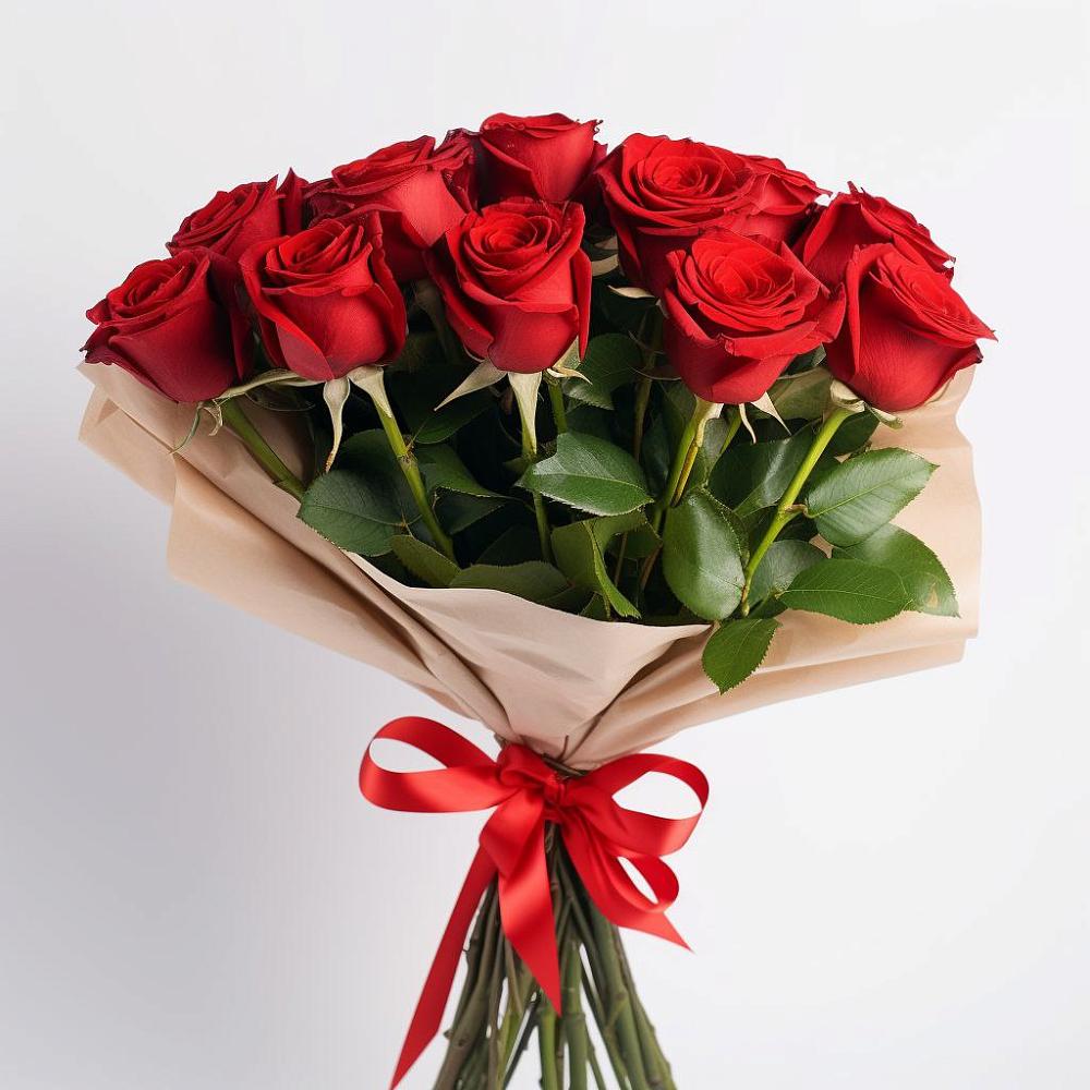 Букет 11 Красных роз Эдлесс Лав в Туже