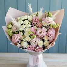 Букет цветов из:  Альстромерии и Розы #REPLACE_PRED# Туже