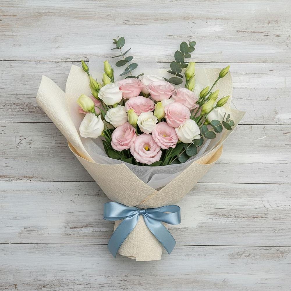 Букет цветов из: Лизиантусы в Туже